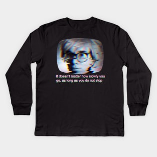 Andy Warhol Quote Kids Long Sleeve T-Shirt